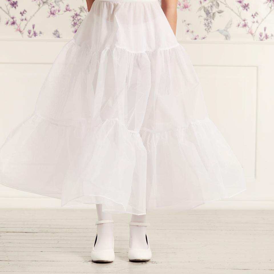 Kommunion Unterrock aus gestufftem Tüll für Extra Volumen